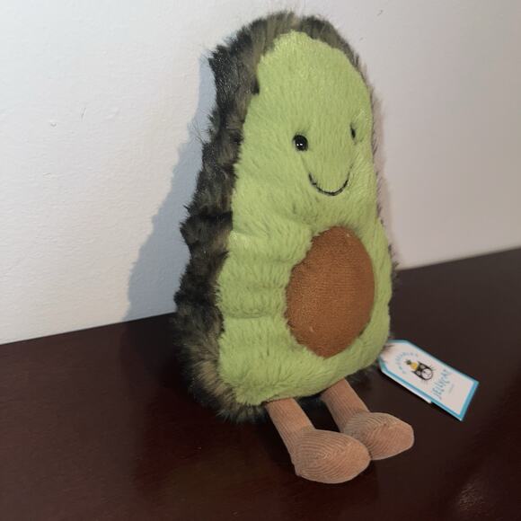 Authentic Jellycat Amuseables Small Avocado New With Tags Vegetable Plush - Picture 2 of 5
